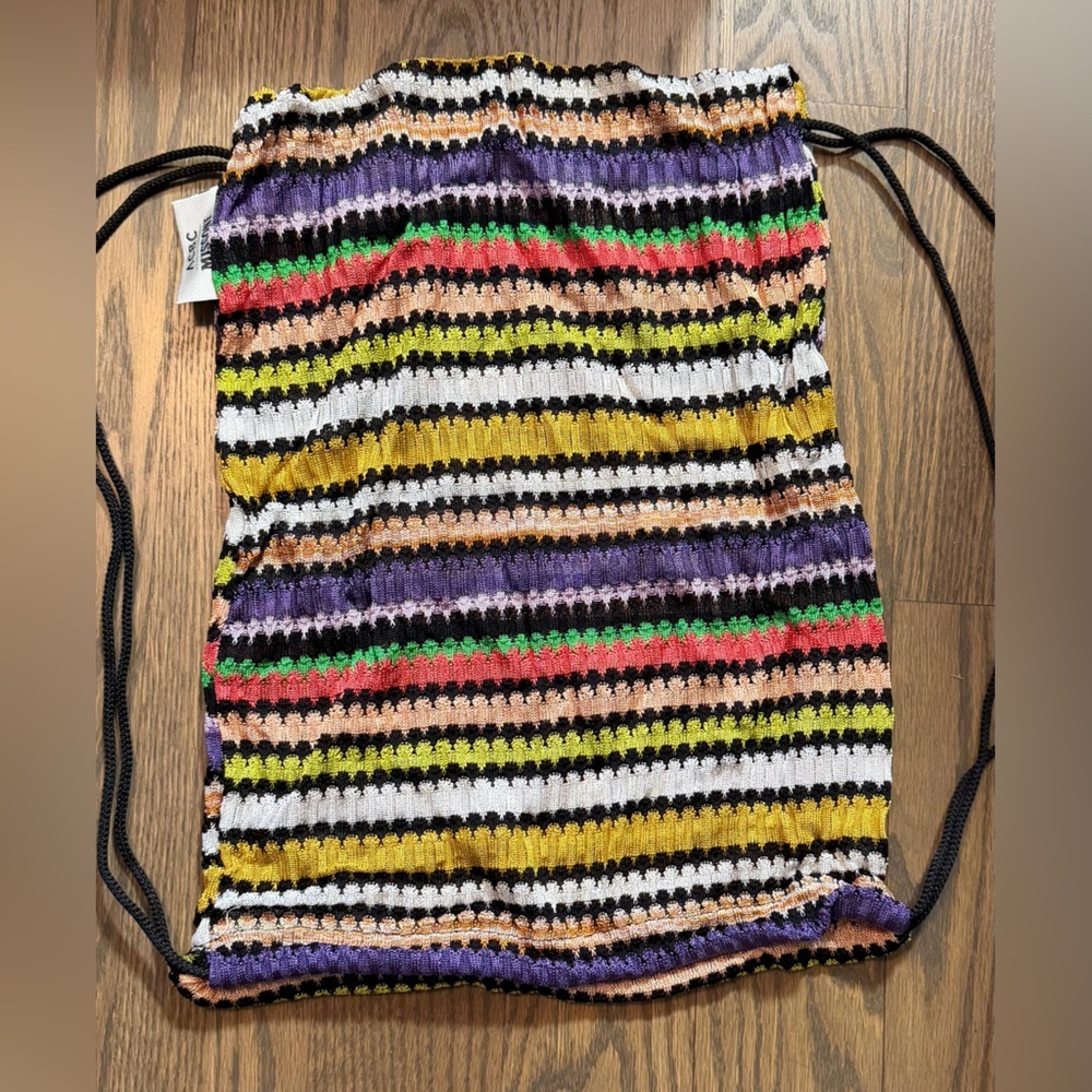 Missoni Colorful Striped Drawstring Backpack